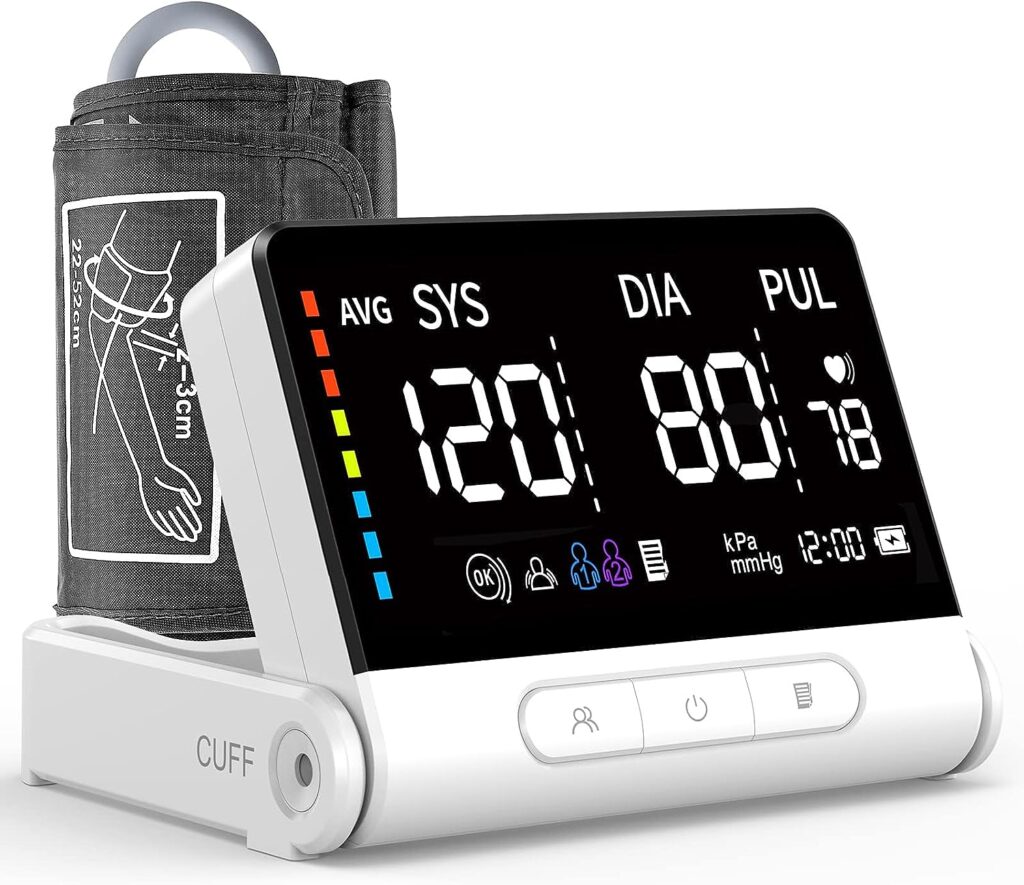 Imagen de un tensiómetro Omron EKG para medir presión arterial.